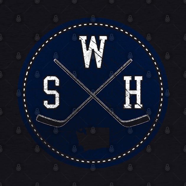 Washington Hockey Retro Circle by Ruffeli